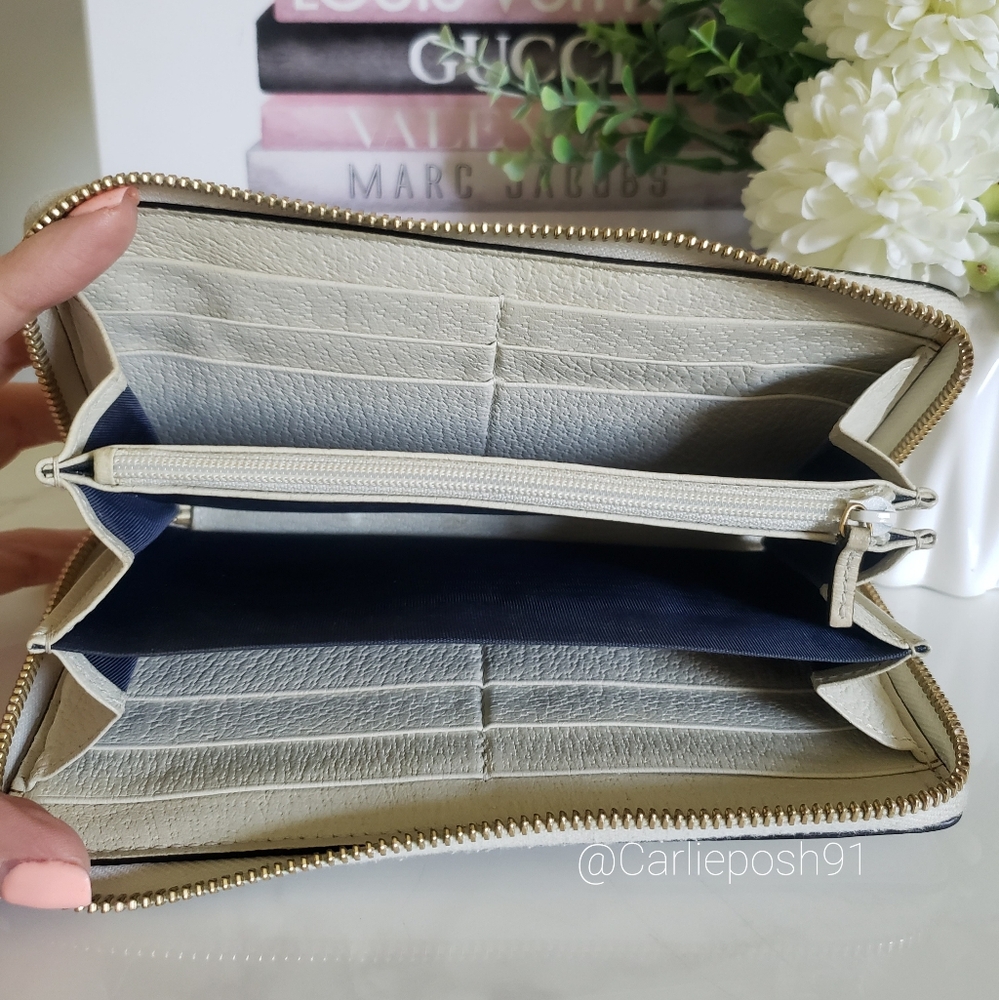 **SOLD** Authentic Pre-owned Gucci Ophidia Web Accent Zip Wallet - Picture 7 of 14